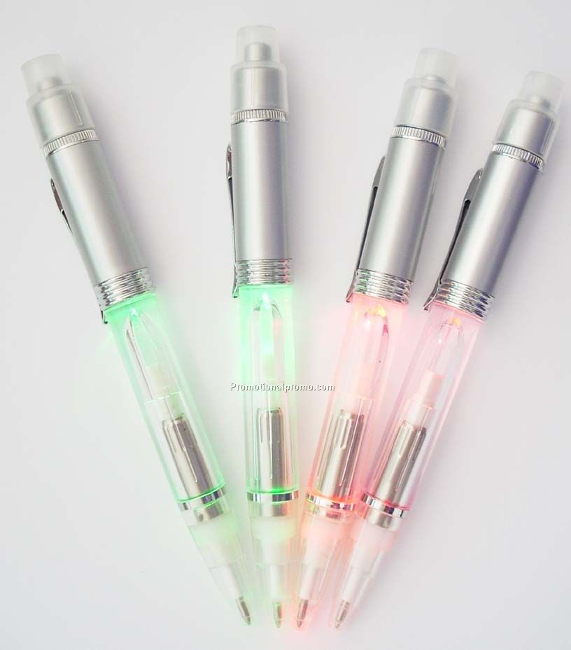 Light ballpoint pen, Single LED flash light pen