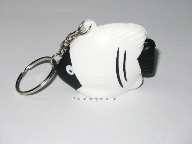 PU fish stress keychain