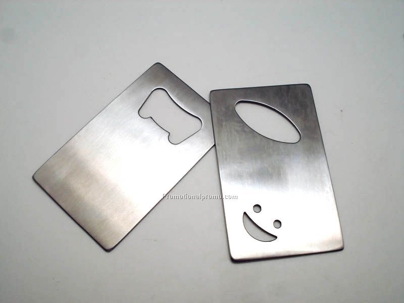 Card bottle opener