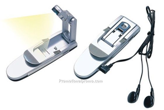 Book light with radio