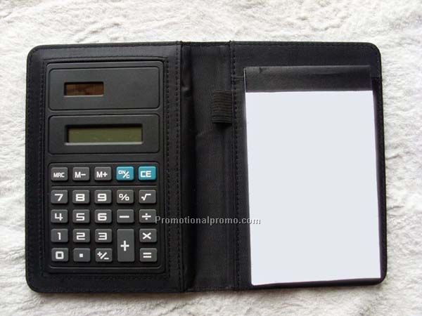 Calculator with notebook