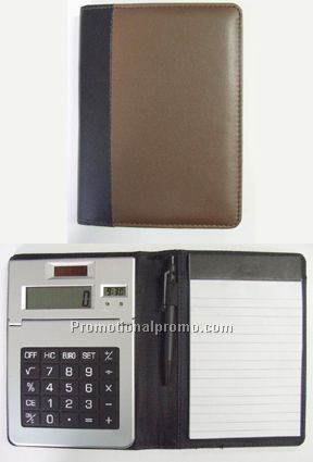 Calculator with notebook