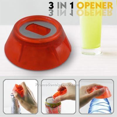 3 in 1 bottle opener