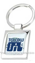 Metal keychain with dispensing logo