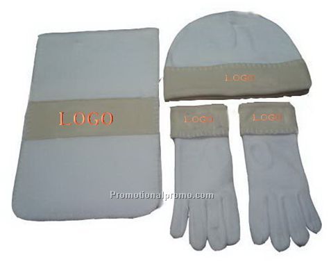 Cap, glove and scraf