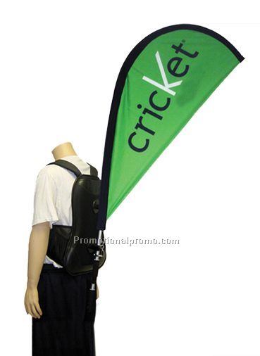 Backpack feather banner