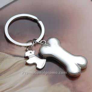 Dog bone keychain