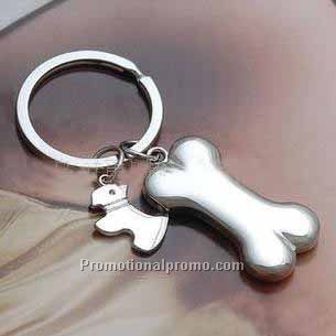 Dog bone keychain