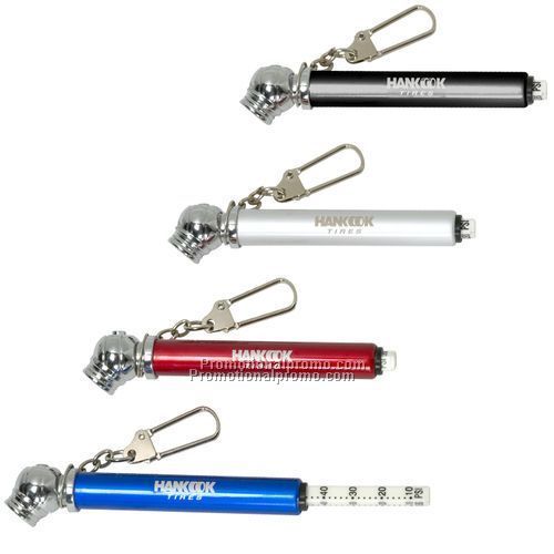 Aluminum Tire Pressure Gauge Keychain