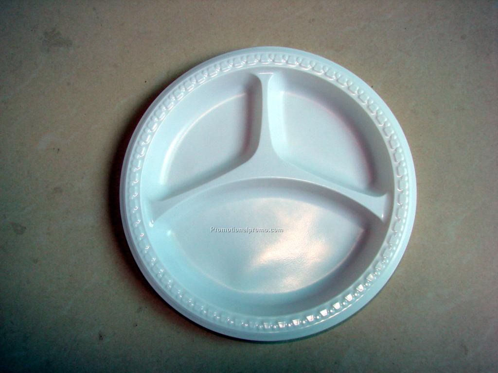 Disposable plastic plate