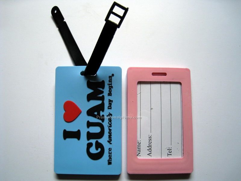 3D PVC luggage tag