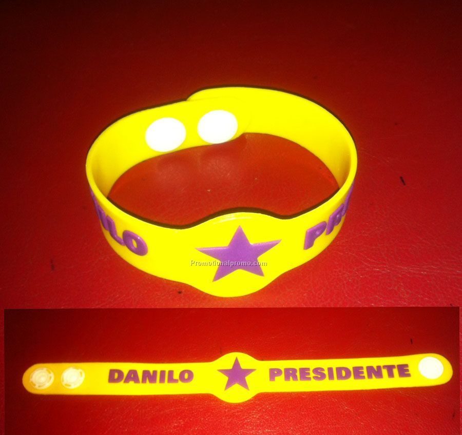 Charm Embossed PVC bracelet