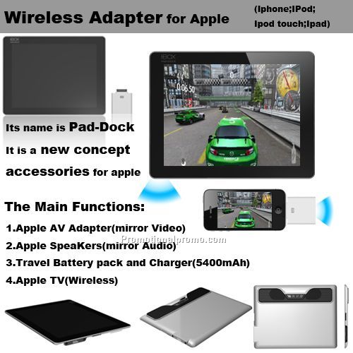 Wireless multi-function adapter for Apple, AV adapter for Iphone