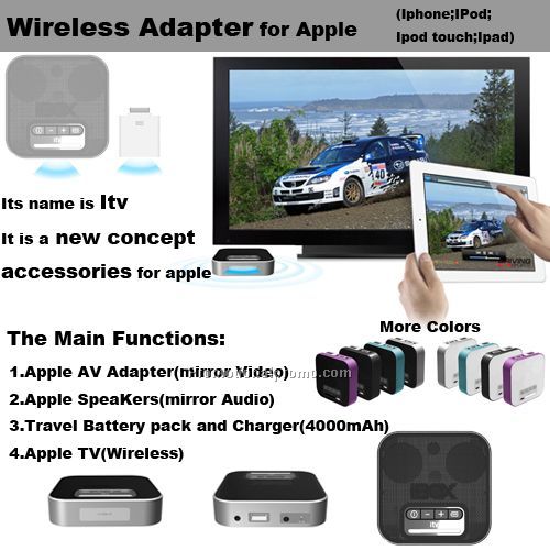 Wireless multi-function Adapter for Apple, Dock for Ipad