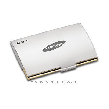 Aluminium/stainless steel name card holder