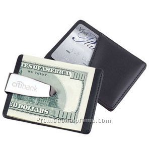 Promotional PU money clip, Metal monel clip