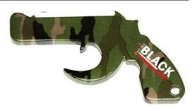 Camouflage gun shape aluminium bottle opener