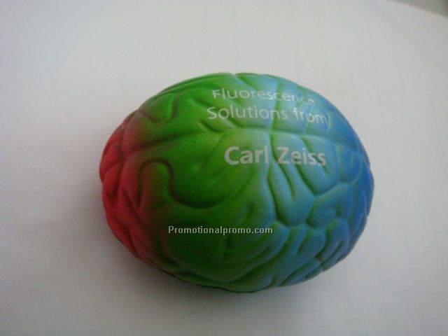 Rainbow brain stress ball