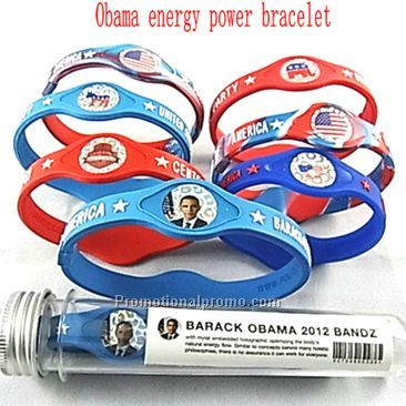 promotional Obama Energy Power silicone bracelet