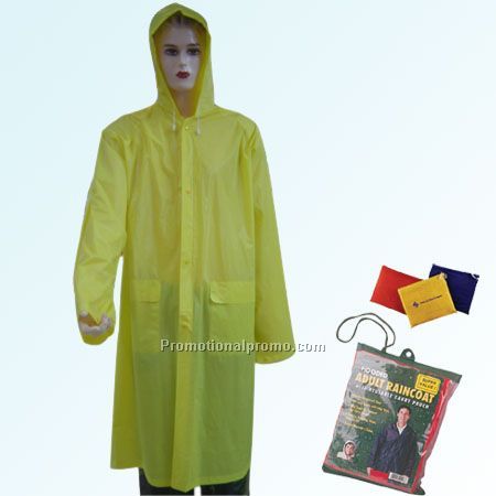 High quality PVC poncho, Raincoat for adult
