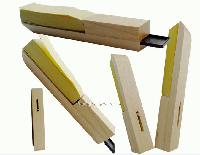 Wooden USB memory stick with written message