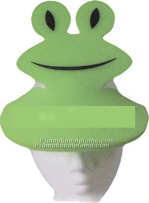 Frog Foam Pop-Up Visor Hat