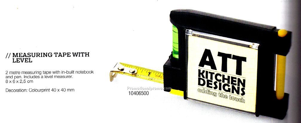 Tape measure with level