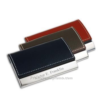 Leather name card holder