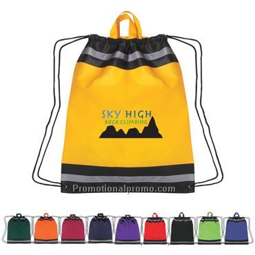 Non woven reflective sport backpack