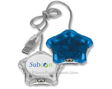 Star shaped 5 port USB Hub
