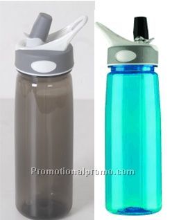 Transparent sports water bottle