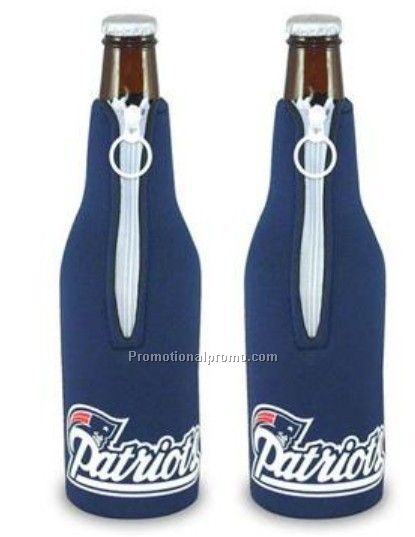 Neoprene zipper bottle cooler
