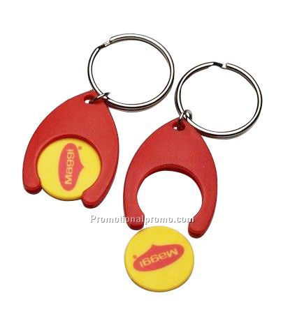 Plastic Coin kaychain